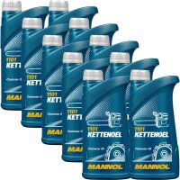 10x MANNOL Kettenöl, 1L