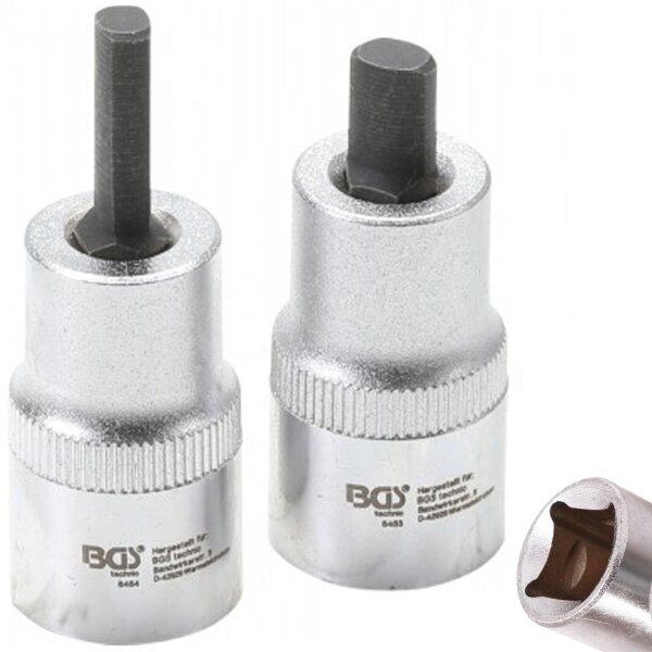 BGS Spreiz-Einsatz-Satz für Federbeinklemmung | Antrieb Innenvierkant 12,5 mm (1/2") | 5 x 7 mm + 5,5 x 8,2 mm | 2-tlg.