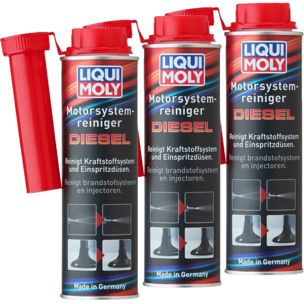 3x LIQUI MOLY Motor-System-Reiniger Diesel, 300 ml