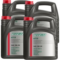4x FANFARO 5W-30 API SN CF VW 504.00 507.00 BMW LL-04 MB 229.51 , 5L