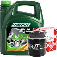 FEBI BILSTEIN Ölfilter + FANFARO 5W-30 LSX Longlife...