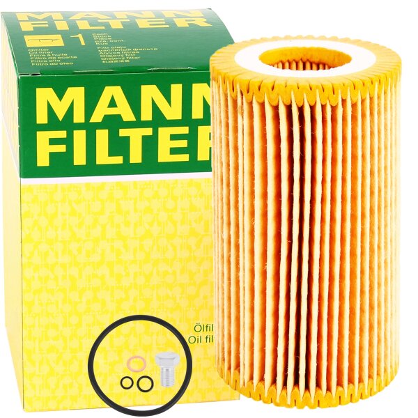MANN-FILTER Ölfilter HU715/4X + Ölablassschraube