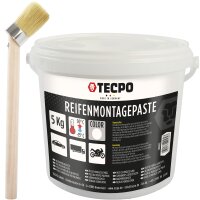 TECPO Reifenmontagepaste weiß 5 kg + Montagepinsel