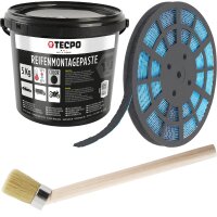 TECPO Reifenmontagepaste schwarz 5 kg + Pinsel + 1200x...