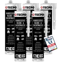 5x TECPO KKD 801 Karosserie Klebe- und Dichtmasse, 370g