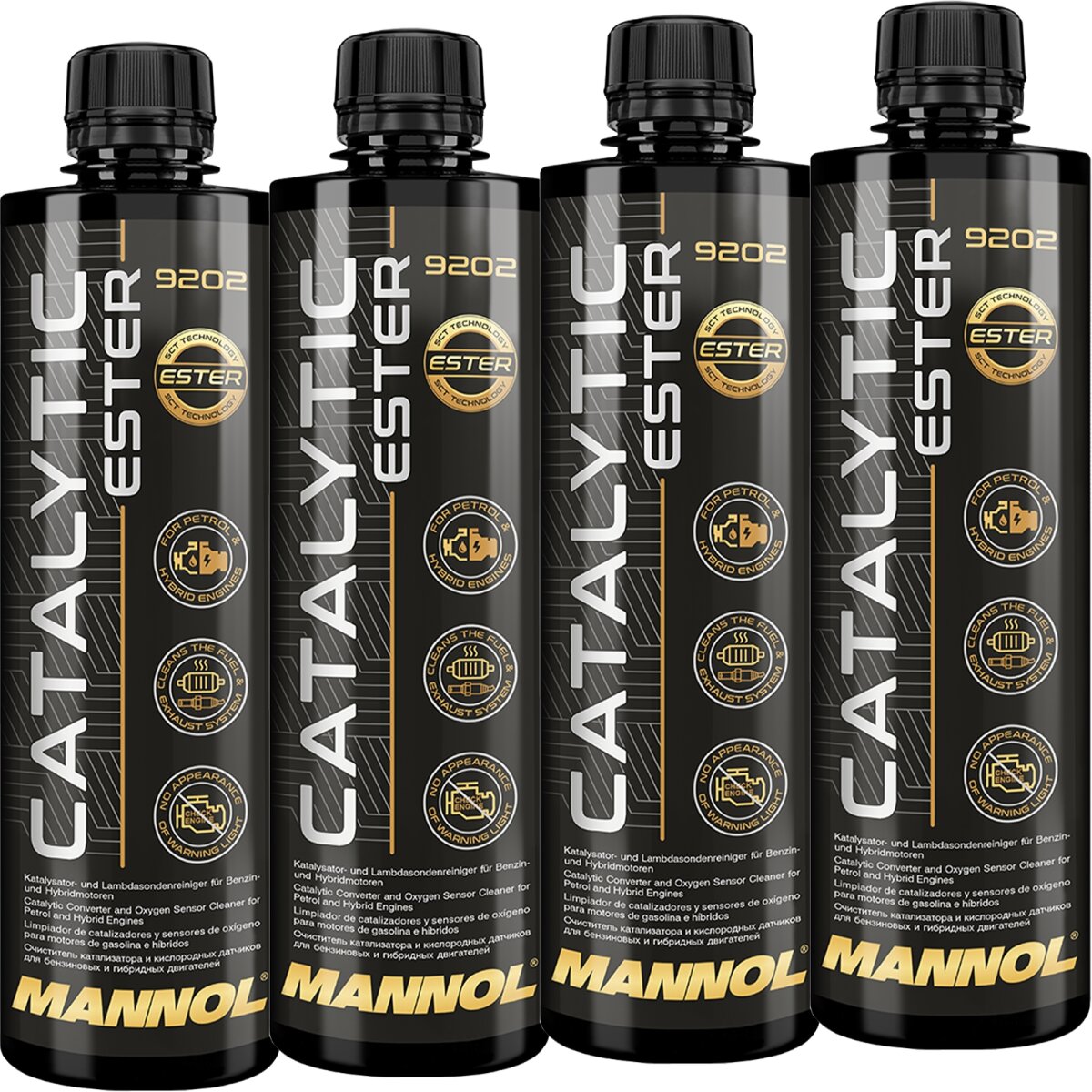 Mannol 9202 Additiv 3x 450 Ml MANNOL Catalytic Ester 9202 Additiv Katalysator Reiniger Lambdasonden Systemreiniger Einspritzdüsen