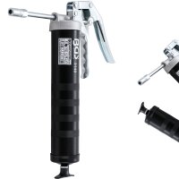 BGS Einhand-Fettpresse + Panzerschlauch + LIQUI MOLY Mehrzweckfett, 2x400 g
