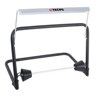 TECPO Putztuchrollen Abroller Wandhalter bis 40cm + 2 Putzpapier 21 cm Breit, 2-lagig