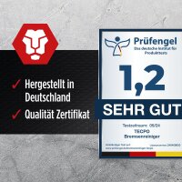 2x TECPO Putzrolle blau 2-lagig, 23x30 cm, MINI-300 + 2x Bremsenreiniger, 500 ml