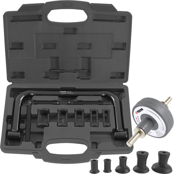 TECPO Ventilfederspanner-Satz +  Ventilschleifsatz