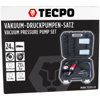 TECPO Vakuumpumpe Druckpumpen-Set + Kühlerfrostschutz AF12+, 1 Liter