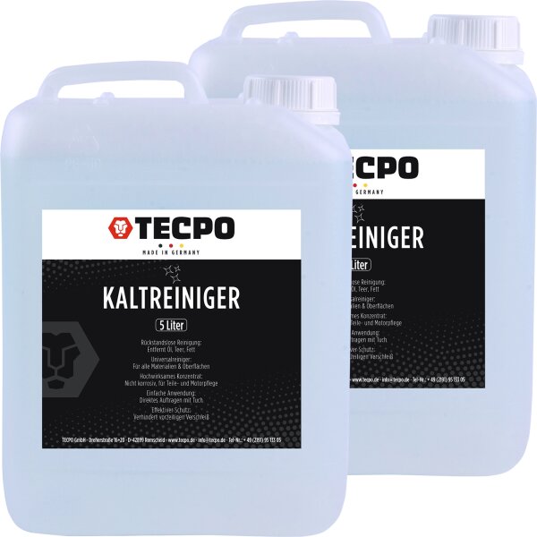 2x TECPO Kaltreiniger 5L Motorreiniger