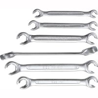 TECPO Bremsenentlüftungsgerät 2 L + BGS Offener Doppel Ringschlüssel Satz, 8-19 mm