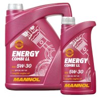FEBI Ölfilter + MANNOL 5W-30 Combi LL, 6 Liter