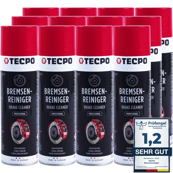 12x TECPO Bremsenreiniger Universal Reiniger, 500 ml