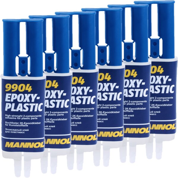 6x MANNOL 9904 Epoxy Plastic, 30g