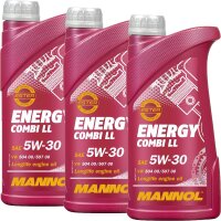 MANN-FILTER Ölfilter + MANNOL 5W-30 Combi LL, 8L