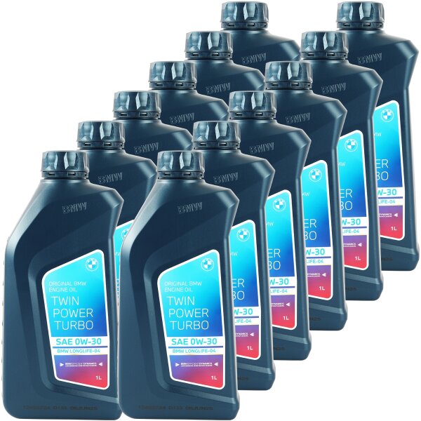 12x OE BMW 0W-30 Twin Power Turbo Longlife-04, 1L