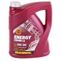 FEBI BILSTEIN Ölfilter + MANNOL Combi LL 5W30, 1x5 Liter