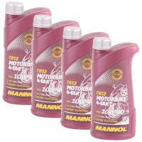 4x MANNOL 10W-40 ESTER Technology 4-Takt Motorbike, 1L