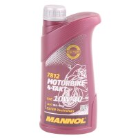 4x MANNOL 10W-40 ESTER Technology 4-Takt Motorbike, 1L