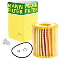 MANN-FILTER Ölfilter + Ölablassschraube