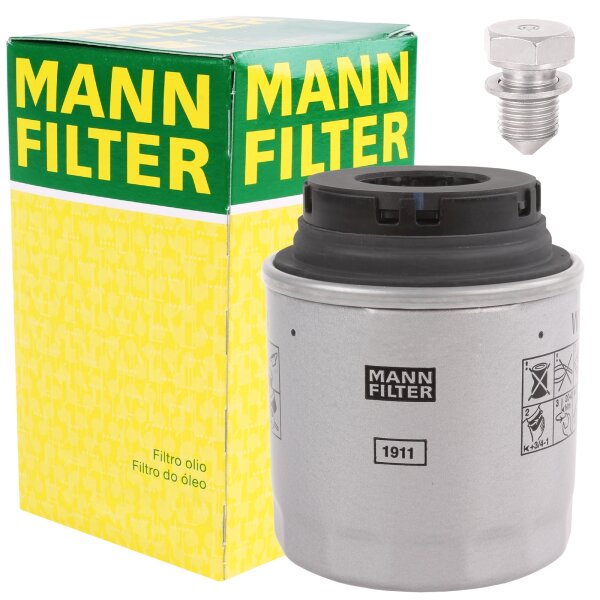 MANN-FILTER  Ölfilter + Ölablassschraube