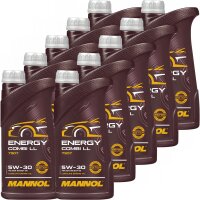 10x MANNOL Energy Combi LL 5W-30, 1 Liter