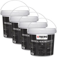 4x TECPO Universal Mehrzweckfett 2, 5 kg