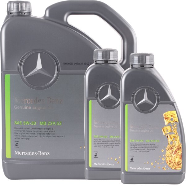 5W-30 Mercedes Benz Motoröl MB 229.52, 7 Liter