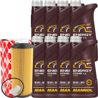 FEBI Ölfilter + Schraube + MANNOL Energy Combi LL...