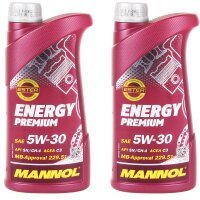 MANNOL ENERGY PREMIUM 5W-30, 2x1 Liter