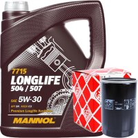 FEBI BILSTEIN Ölfilter + MANNOL Longlife 504.00 /...