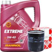 FEBI BILSTEIN Ölfilter + MANNOL Extreme 5W-40, 5 Liter
