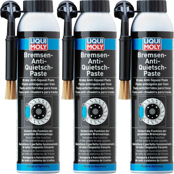 3x LIQUI MOLY Bremsen-Anti-Quietsch-Paste (Pinseldose), 200 ml