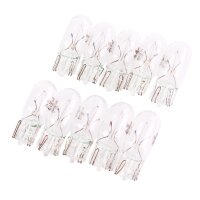 2x TECPO Glasssnockel W5W, 12V 5W, 10Stück