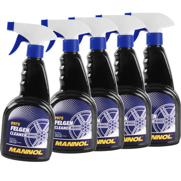 5x MANNOL 9975 Felgen Cleaner, 500 ml