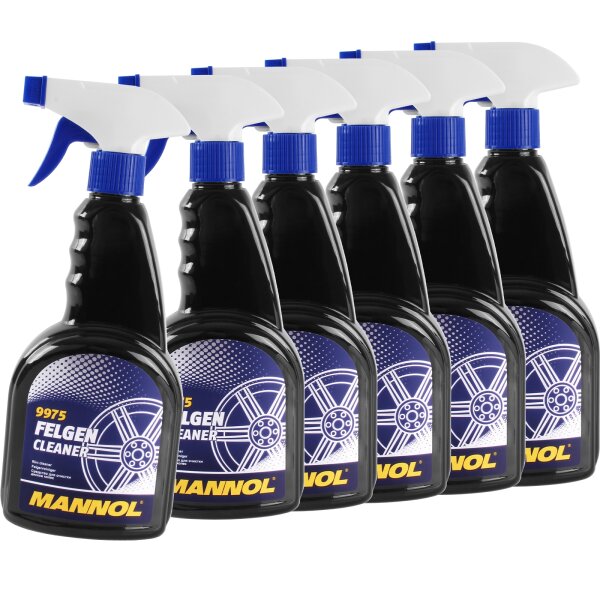 6x MANNOL 9975 Felgen Cleaner, 500 ml