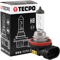 10x TECPO Glühbirne H8 12V 35W, PGJ19-1