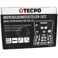 TECPO Bremskolben Rücksteller Satz 22-tlg. + UNEX Bremsenreiniger 500 ml + ATE Bremsflüssigkeit SL6, 1L