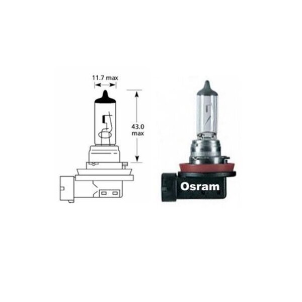 2 Stück Original H11 Osram 64211 12 Volt 55 Watt