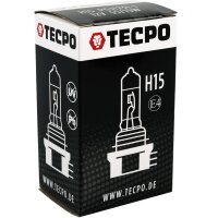 10x TECPO Glühbirne H15 12V 55/15W PGJ123t-1