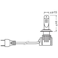 OSRAM H7 NIGHT BREAKER LED StVZO-Konforme LED-Nachrüstlampe mit Glassockel