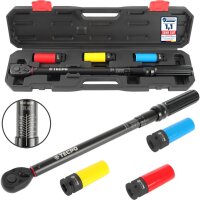 TECPO Drehmomentschlüssel 1/2" 20-200 Nm +...