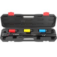 TECPO Drehmomentschlüssel 1/2" 20-200 Nm + Kraft Schoneinsatz Satz 17-19-21 mm Stecknüsse