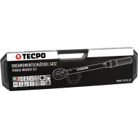 TECPO Drehmomentschlüssel 1/2" 20-200 Nm + Kraft Schoneinsatz Satz 17-19-21 mm Stecknüsse