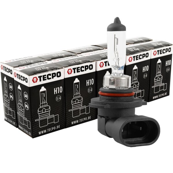 10x TECPO Glühbirne H10 12V 42W