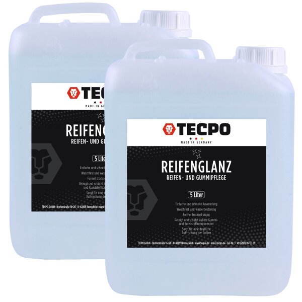 TECPO Reifenglanz und Gummipflege Reifen Pflege 10L