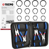 TECPO Sprengring- Seegerringzange Set 150 mm +...