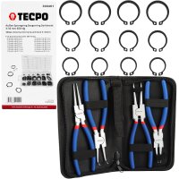 TECPO Sprengring- Seegerringzange Set 225 mm +...